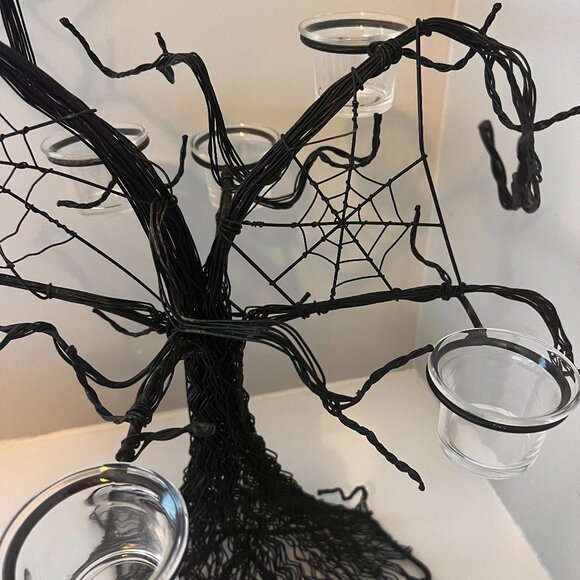 Pottery Barn Halloween Spooky Tree Votive Holder - Picture 4 of 5